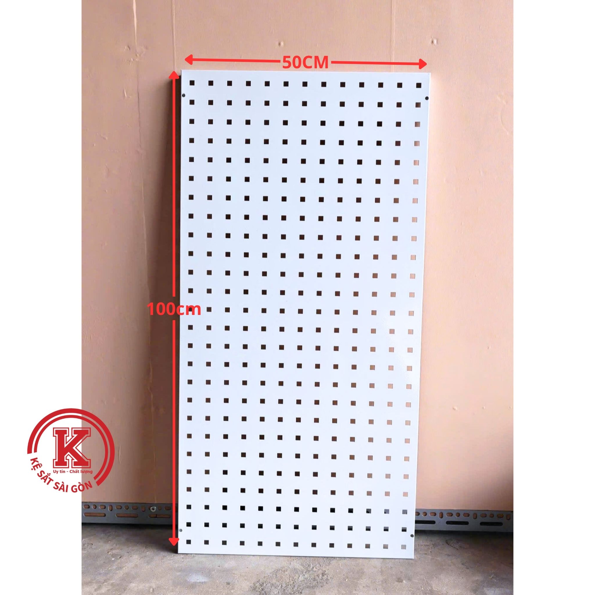Bảng pegboard lỗ vuông 10×10mm