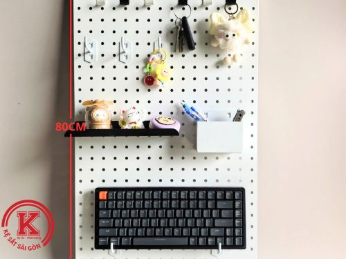TẤM PEGBOARD TREO PHỤ KIỆN 80x40cm – BỀN ĐẸP – TIỆN LỢI