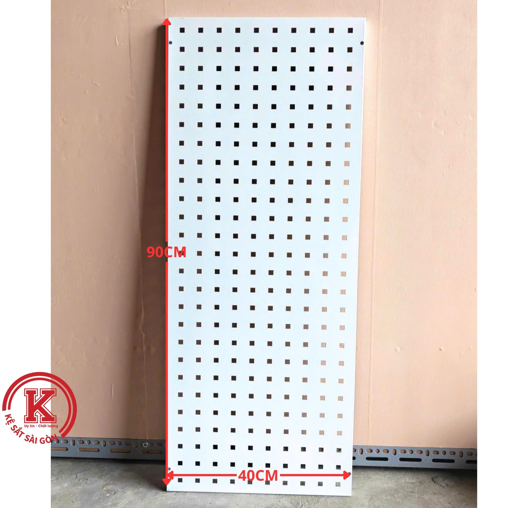 Bảng pegboard lỗ vuông 10×10mm