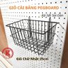 GIỎ CÀI BẢNG PEGBOARD LỖ TRÒN