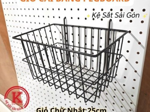 GIỎ CÀI BẢNG PEGBOARD LỖ TRÒN