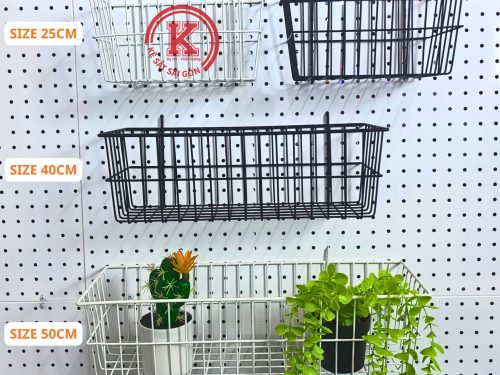 GIỎ CÀI BẢNG PEGBOARD LỖ TRÒN