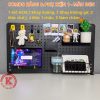 Combo Bảng Pegboard Kẹp Bàn + Phụ Kiện Decor Góc Làm Việc,Bàn Học