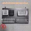 Giỏ Đựng Đồ Cài Khung Lưới Sắt, Giỏ Cài Bảng Pegboard Lỗ Dọc Decor Bàn Học