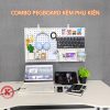 COMBO BẢNG PEGBOARD KIM LOẠI GẮN TƯỜNG KÈM PHỤ KIỆN