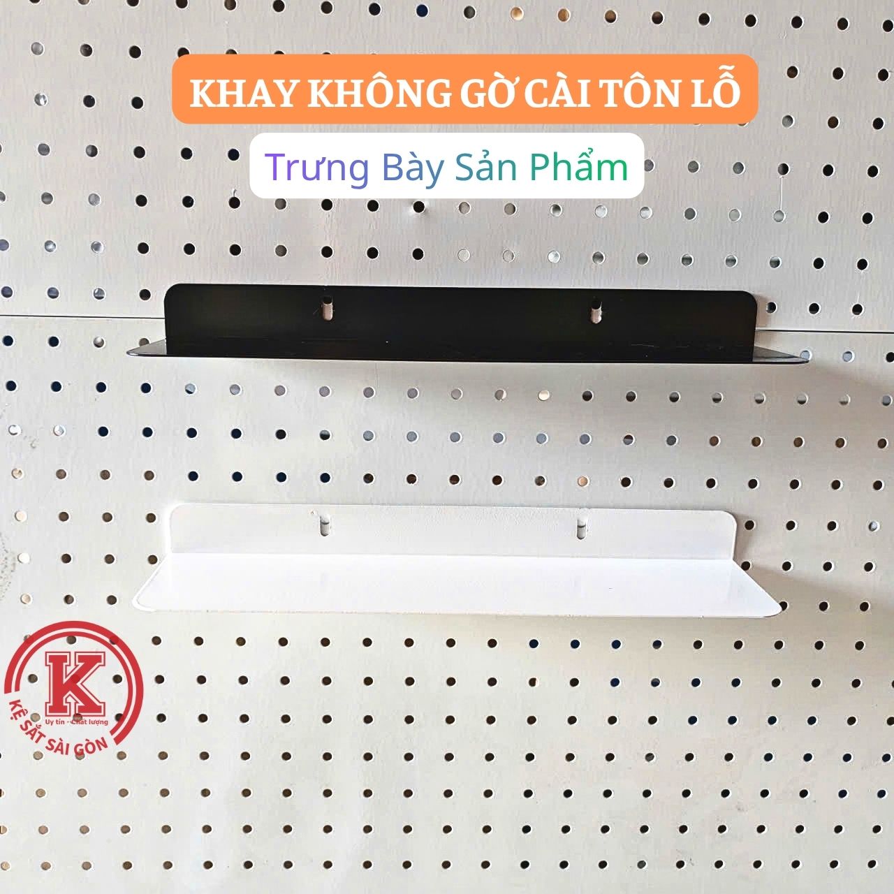 Khay Trang Trí Bàn Làm Việc, Phụ Kiện Pegboard Trưng Bày Đồ Làm Nail