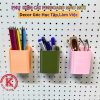 Phụ Kiện Pegboard Hộp Nhựa Chữ Nhật Cao-Cốc Cắm Bút, Đồ Dùng Học Tập Decor Bàn Làm Việc