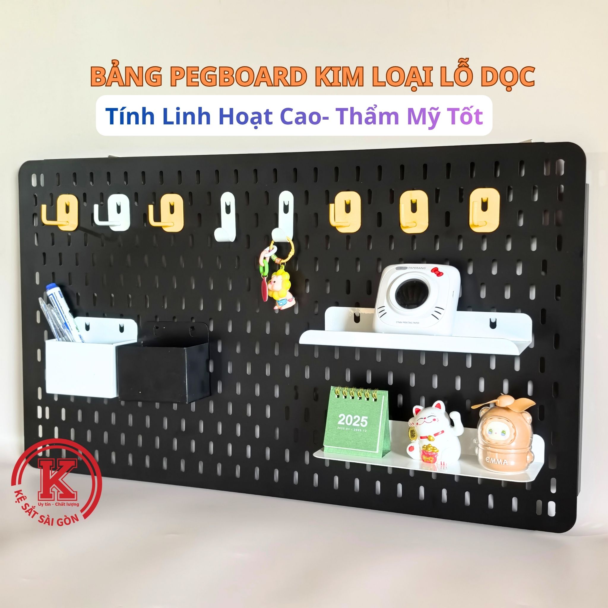 Bảng pegboard lỗ dọc