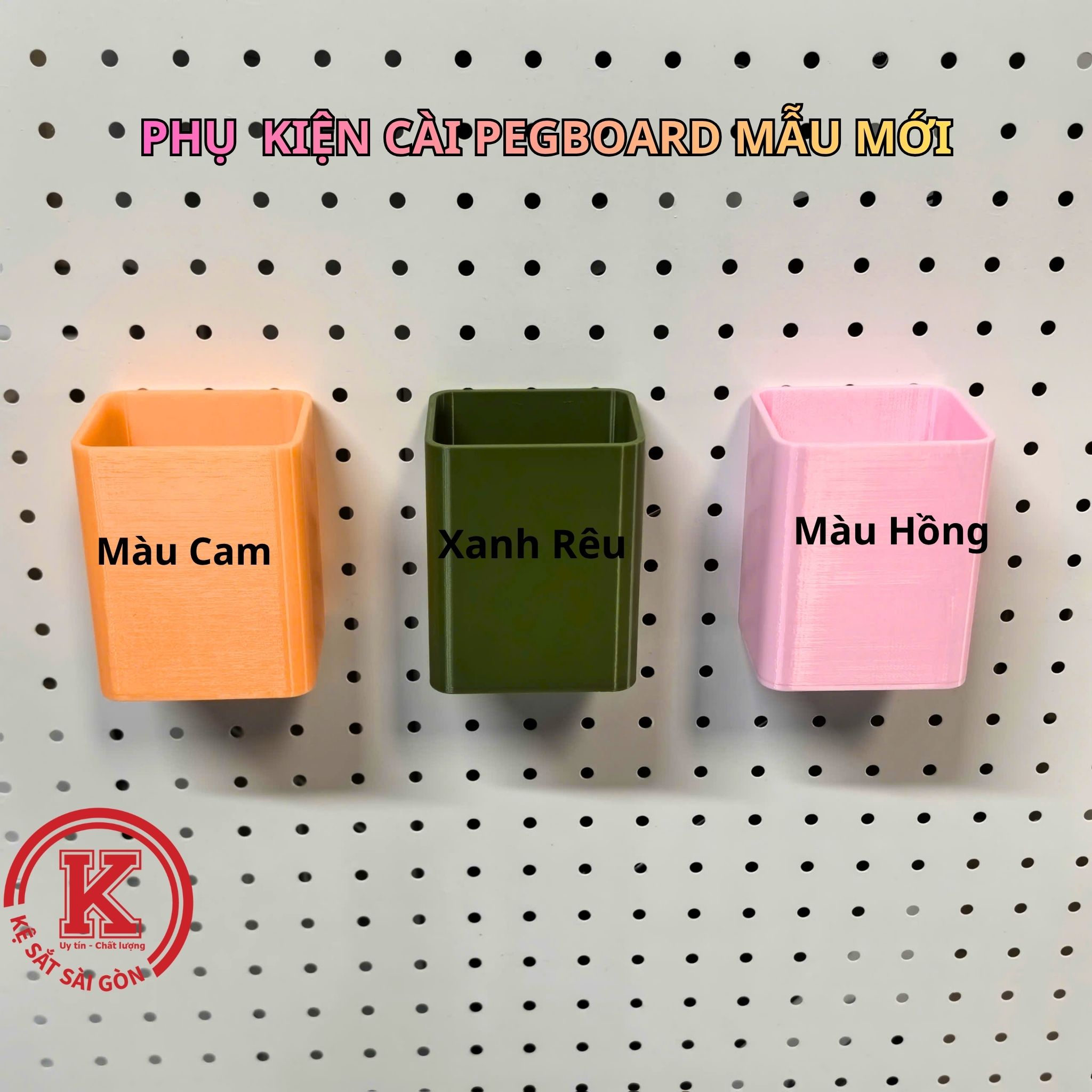 Ống vuông nhựa cài pegboard