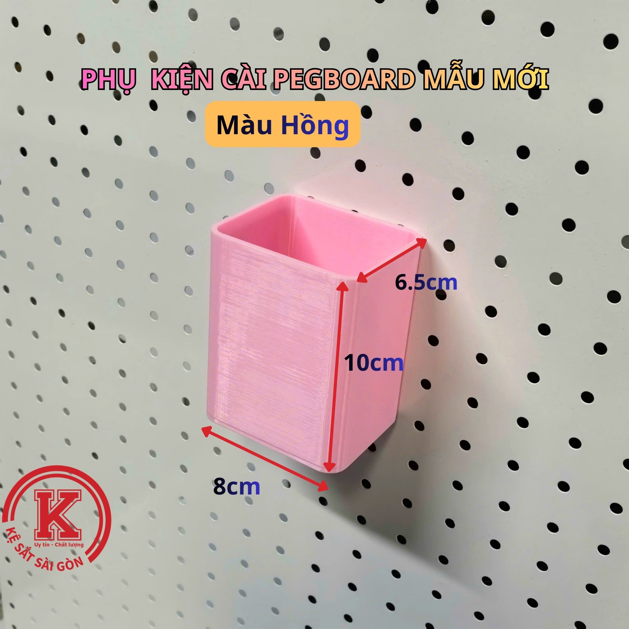 Ống vuông nhựa cài pegboard