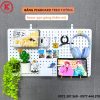 Bảng Pegboard Kim Loại Gắn Tường Treo Phụ Kiện - Bảng Treo Đồ Nghề Cơ Khí