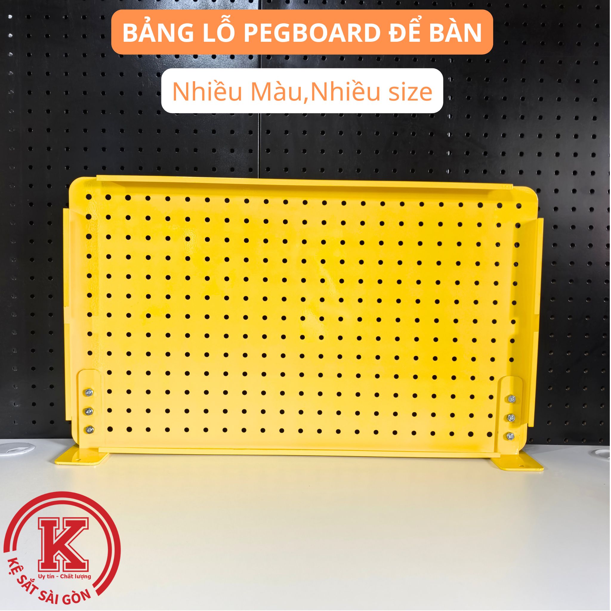 Bảng pegboard chân đứng để bàn