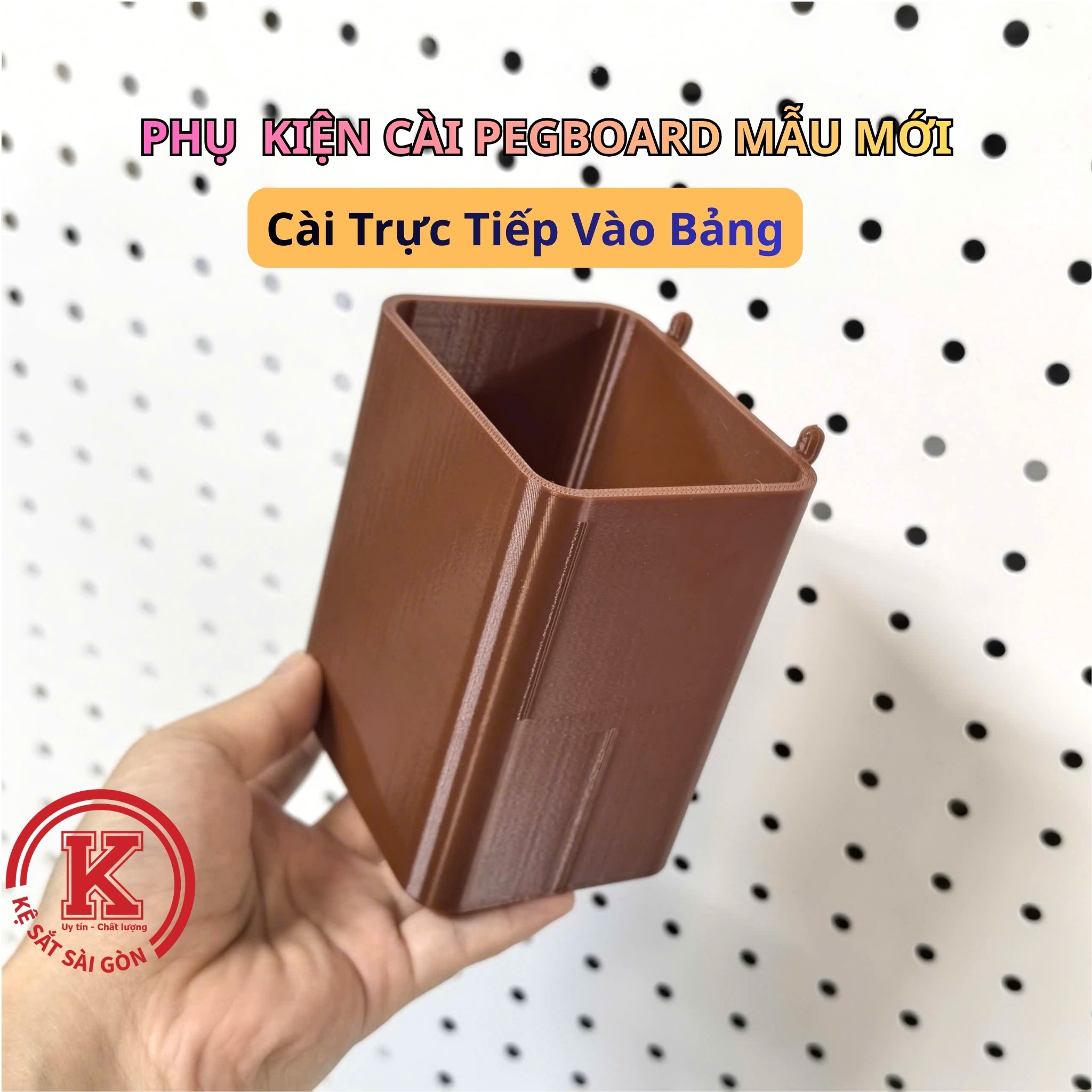 Ống vuông nhựa cài pegboard