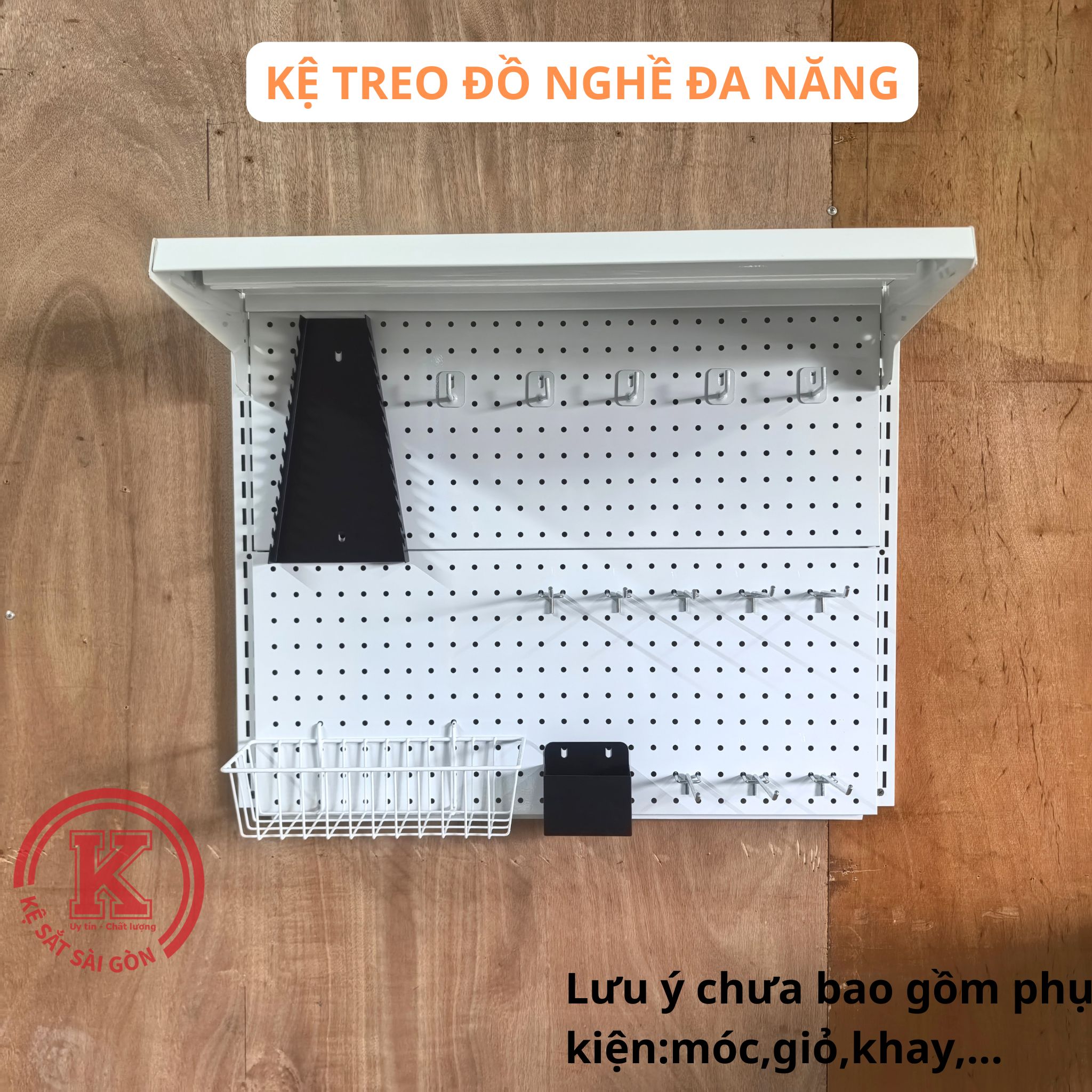 Kệ treo đồ nghề lưng gài thanh ray